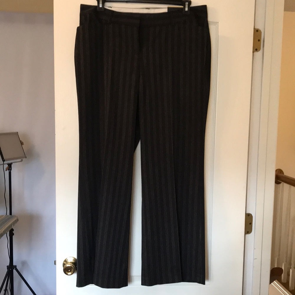 BIN6 NWT Lane Bryant black/grey wide leg